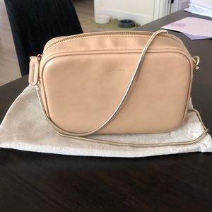 Samara Beige w/ Gold Crossbody Purse